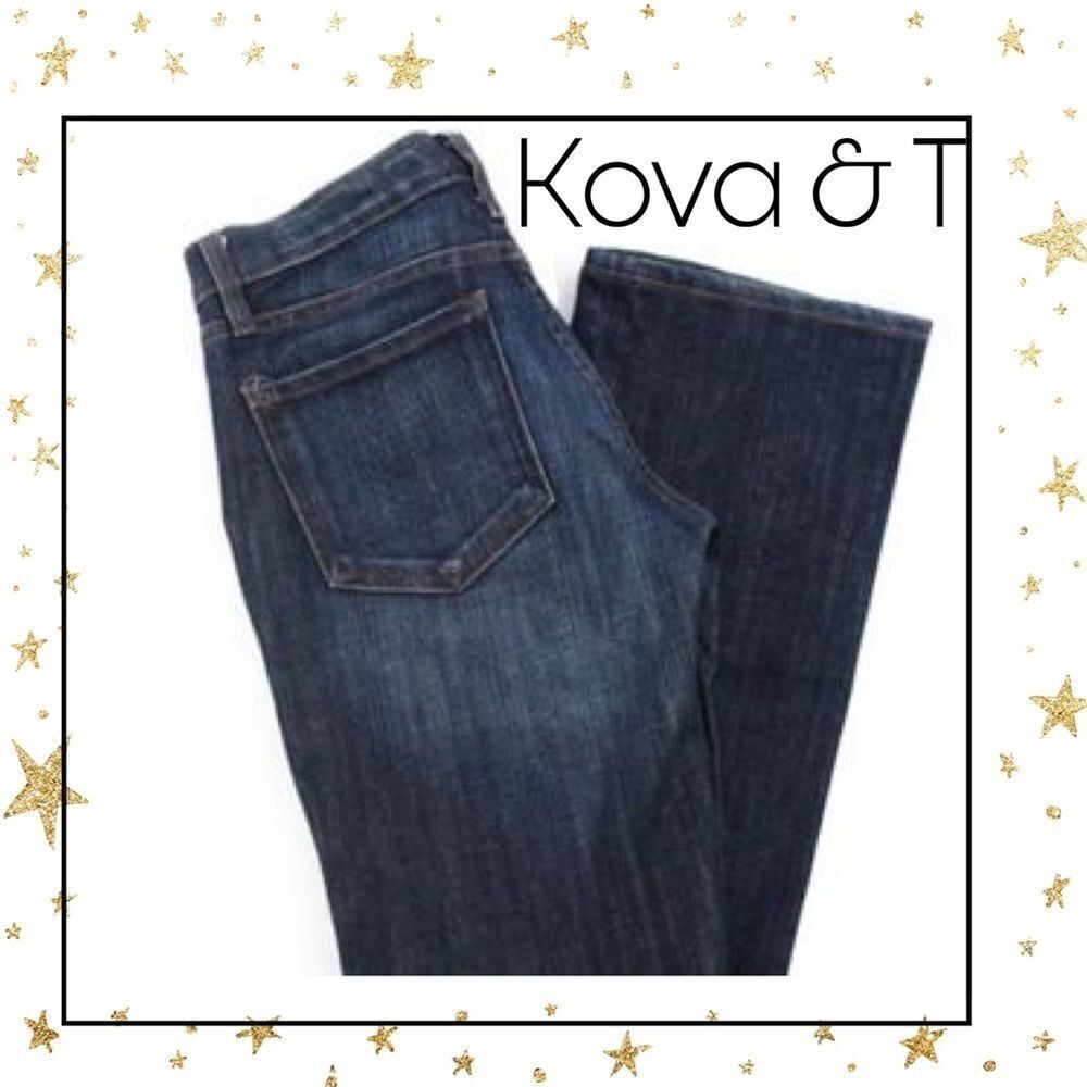 Kova & T Dark Wash Christina Bootcut Jeans Sz 25